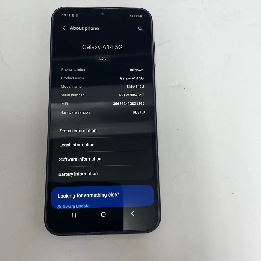 SAMSUNG A14 5G SM-A146U Galaxy 64gb Black *Spectrum Locked* for Parts or Repair